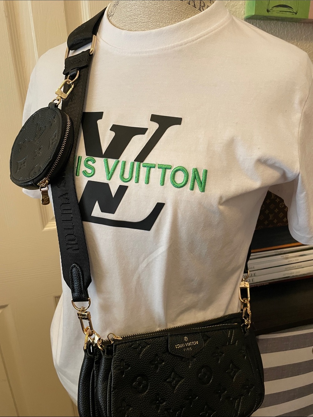 Black Trio Multi-Pochette Crossbody Bag. Closet clearout. No returns.